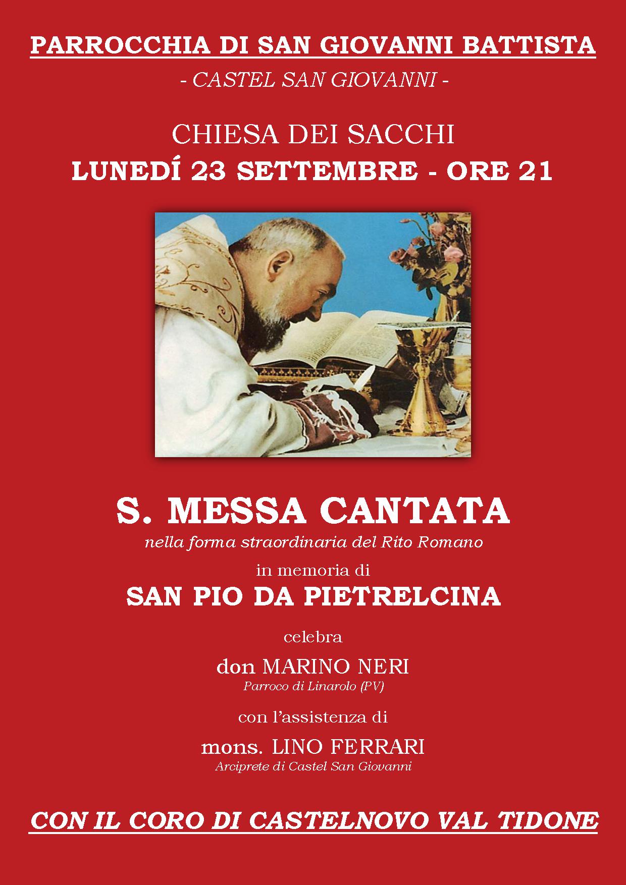 Messa cantata P. Pio